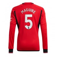 Pánský Fotbalový dres Manchester United Harry Maguire #5 2023-24 Domácí Dlouhý Rukáv